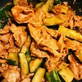 レーヨン48's cooksnap of when they made きゅうりと豚バラの韓国風.