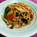 2児ママみきてぃ's cooksnap of when they made 沖縄そばでなつかし給食風ヤキソバ♪.
