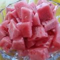ひろだいしーず's cooksnap of when they made 食べやすい♪すいかのキューブカット.