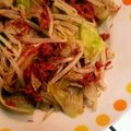 華ちー's cooksnap of when they made 酒の肴に！もやしとレタスのコンビーフ炒め.