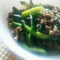 エミリーソーン's cooksnap of when they made 豚ひき肉ときゅうりの中華炒め.