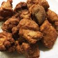 ﾏﾛｺ's cooksnap of when they made 低糖質☆きな粉をまぶした黄な粉唐揚げ.