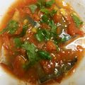 つね竹城's cooksnap of when they made 鯵のさっぱり梅トマト出汁.