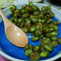 たべたべこ's cooksnap of when they made 冷凍枝豆の、豆そのまんまからあげ。.