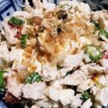 マイ食卓's cooksnap of when they made 居酒屋おつまみオクラとササミの豆腐和え.