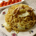 春風桃之介's cooksnap of when they made 屋台風シャキシャキ野菜の簡単醤油焼きそば.
