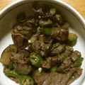 ゆきみ子's cooksnap of when they made 牛肉となすアスパラおくら夏野菜バター炒め.