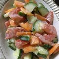 harutama's cooksnap of when they made トマトのコロコロサラダ.
