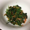 クック3Q3XK5☆'s cooksnap of when they made ノンオイル♪ほうれん草のゴマ和えナムル風.