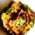 kana叶's cooksnap of when they made かぼちゃとオクラの納豆あえ♪.