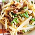 ぱんしーたん's cooksnap of when they made シャキ☆ジャガイモのカレー風味きんぴら♡.