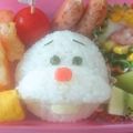 MAHママ's cooksnap of when they made ツムツムオラフ♬アナと雪の女王♬キャラ弁.