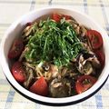 しょうたんももちゃん's cooksnap of when they made 冷たい麺弁当　キノコとツナの冷製パスタ.