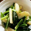 buremore's cooksnap of when they made 小松菜とじゃがいものアンチョビ炒め.