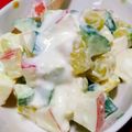 クックI7I5L1☆'s cooksnap of when they made ＊ころころおいもとりんごのクリチサラダ＊.