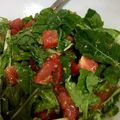 わかびな's cooksnap of when they made ルッコラとトマト お醤油のナムルサラダ.