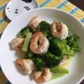 とよすみもも♪'s cooksnap of when they made えびとブロッコリーのペペロンチーノ風炒め.