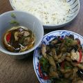 ☆みいKK☆'s cooksnap of when they made そうめん☆なすとピーマンと豚肉と一緒に.