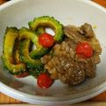 たka子's cooksnap of when they made ラム肉とゴーヤのトマト炒め.