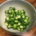 shioman0308's cooksnap of when they made 簡単！オクラのつまみ★ゴマ油の香りが美味.