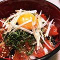 yama-yama's cooksnap of when they made サーモンのブラックペッパー漬け丼.