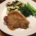 にことん's cooksnap of when they made ポークソテー　本格☆あめ色たまねぎソース.