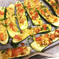 卵せんべい's cooksnap of when they made ズッキーニと玉ねぎとトマトのチーズ焼き.