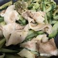 マリアマリママ's cooksnap of when they made 簡単！美味しいきゅうりと豚バラ肉の炒め物.