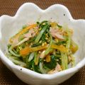 tokotann's cooksnap of when they made 水菜の胡麻和え♪ツナ入り♡.