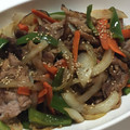 kk4788's cooksnap of when they made 豚こま 人参 ﾋﾟｰﾏﾝの焼き肉タレ炒め.