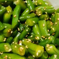 monoitiki's cooksnap of when they made ピリ辛♪トマトといんげんはちみつごま和え.
