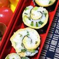 nosso's cooksnap of when they made ニラ飯の油揚げ巻き☆おつまみにも.