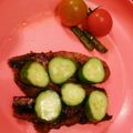 おめぐはん's cooksnap of when they made いわしの照り焼きシャキシャキきゅうり乗せ.