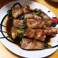 ああゆけ's cooksnap of when they made 春菊の牛肉巻き　バルサミコソース.