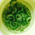 ｱｲﾊﾅ's cooksnap of when they made ゴーヤ！下処理＆保存♪.