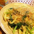 COCOママ★'s cooksnap of when they made 簡単！青じそ風味の～レンジで焼きうどん♬.