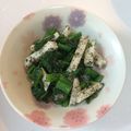ピノ助's cooksnap of when they made 料理屋さん✿山芋と春菊の胡麻和え、5分.