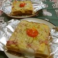赤い電話's cooksnap of when they made ★満足★パパッと カルボナーラ風トースト.