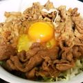 ｍｍ（ﾐﾘ）'s cooksnap of when they made 豚冷しゃぶ肉の生姜焼きどんぶり.