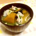 ⁂mai⁂'s cooksnap of when they made かぼちゃと豚肉のコクまろみそ汁.