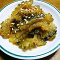 ナチュルコ's cooksnap of when they made 梅ちゃん絶賛！超簡単やみつきゴーヤ.