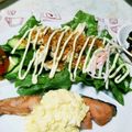 zakkiiM's cooksnap of when they made ケンタッキー！？フィレサンド味❤のサラダ.