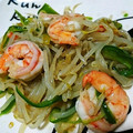 ミーネー's cooksnap of when they made 簡単☆あっさり海老ともやしの炒めもの☆.