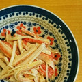 シナモシナモ's cooksnap of when they made お弁当に♪カニカマのわさびマヨ和え☆.