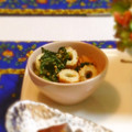 berry_a's cooksnap of when they made ちくわと小松菜の体に優しい♥黒きなこ和え.