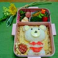 ラムだっちゃ★'s cooksnap of when they made クマちゃん♡夏弁当♡簡単♡キャラ弁.