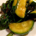 aFalcons's cooksnap of when they made ズッキーニとほうれん草のトロトロ中華炒め.