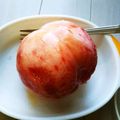 choco831's cooksnap of when they made 新発見！！熟れた桃は丸ごと冷凍保存.