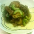 ｋａｍｉｙａｍａ's cooksnap of when they made なすとゴーヤ♪チョイ辛焼肉のタレ炒め♥.