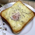 ぉぉしまりぇ's cooksnap of when they made トロトロ半熟卵のマヨチーズトースト.